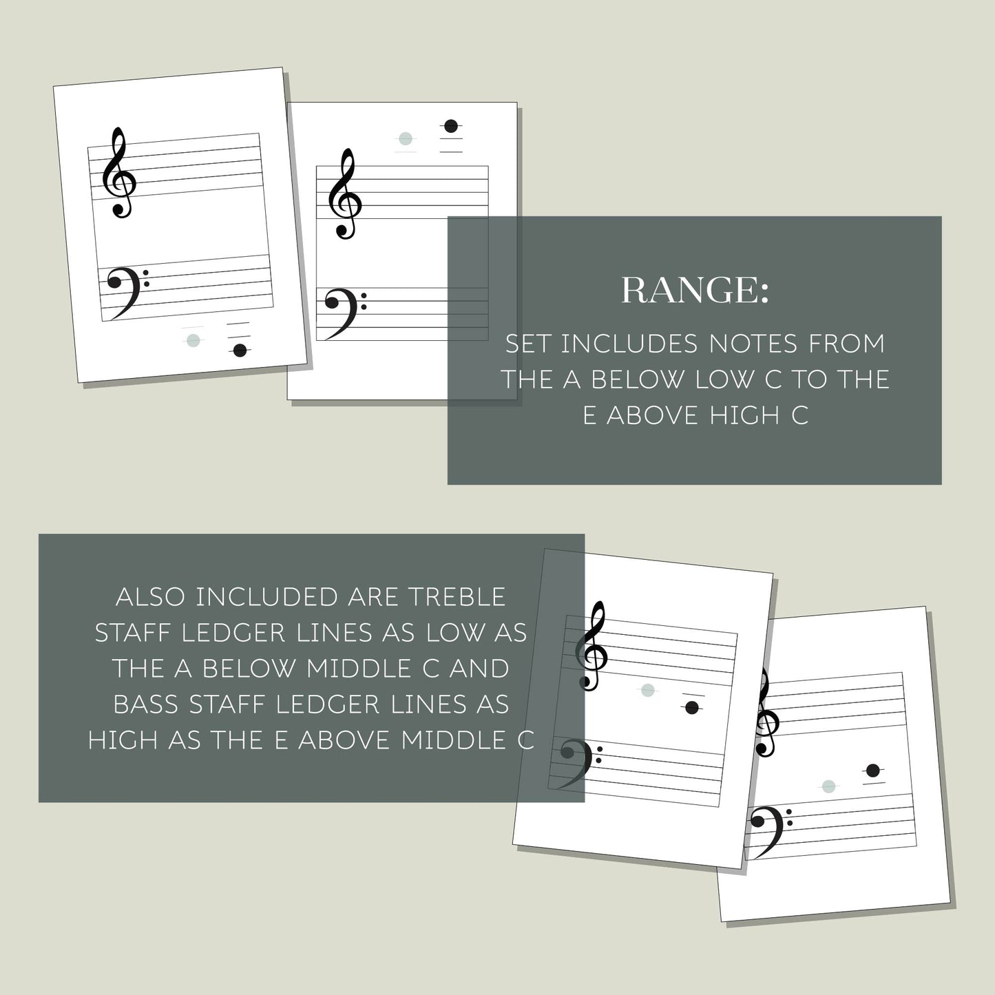 Note Mastery Landmark Flashcards