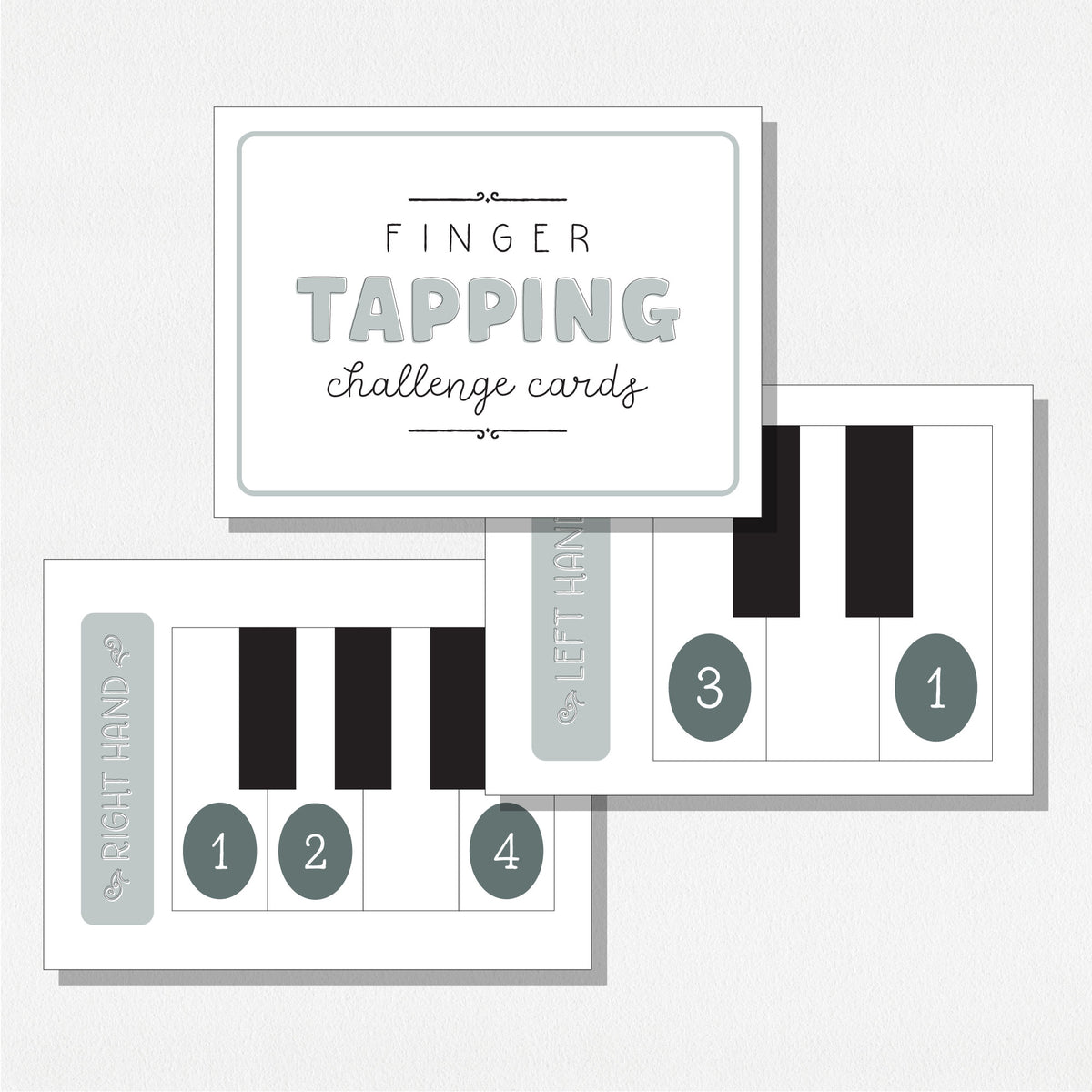 Finger Tapping Challenge Cards