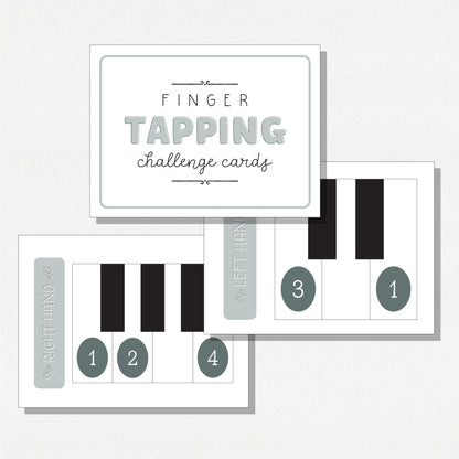 Finger Tapping Challenge Cards