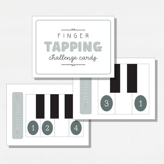 Finger Tapping Challenge Cards