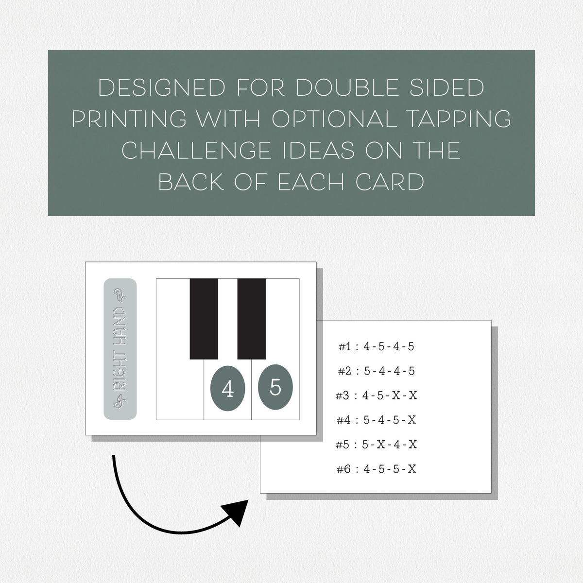 Finger Tapping Challenge Cards