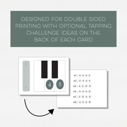 Finger Tapping Challenge Cards
