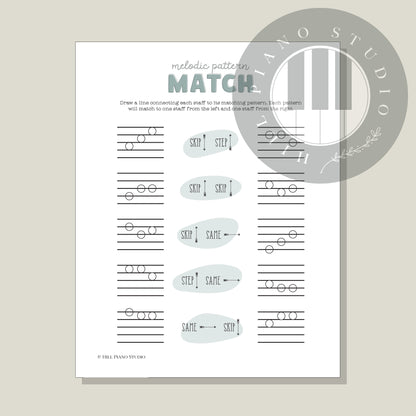 Melodic Pattern Match Worksheet