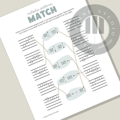 Melodic Pattern Match Worksheet